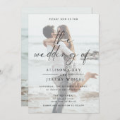 Photo Wedding Invitation (Front/Back)