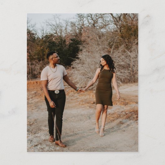 Photo Wedding Invitation (Back)