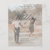 Photo Wedding Invitation (Front)