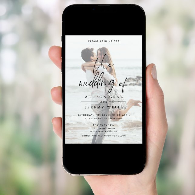 Photo Wedding Invitation (Front Digital)