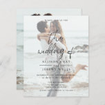 Photo Wedding Invitation<br><div class="desc">All aspects of this design can be edited (font,  text size,  or floral accents moved/removed) to fit your needs. Please contact me if you need help with this design.</div>