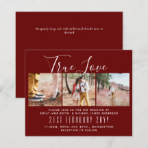Photo Wedding Invitation Engagement Bridal Shower