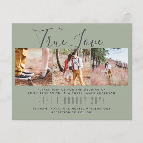 Photo Wedding Invitation Engagement Bridal Shower  Flyer