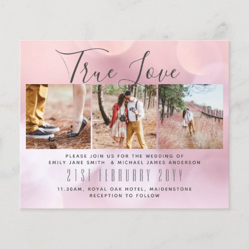 Photo Wedding Invitation Engagement Bridal Shower  Flyer