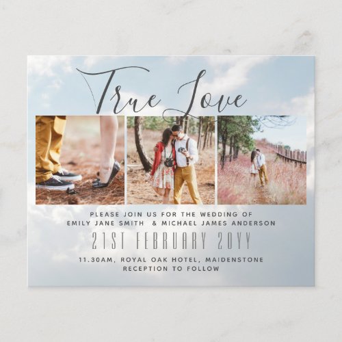 Photo Wedding Invitation Engagement Bridal Shower  Flyer