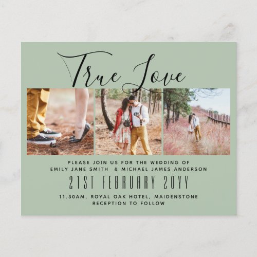 Photo Wedding Invitation Engagement Bridal Shower  Flyer