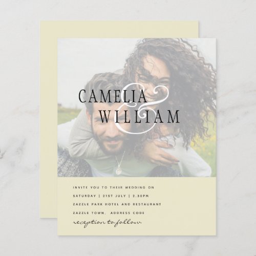 PHOTO Wedding Invitation Engagement Save the Date