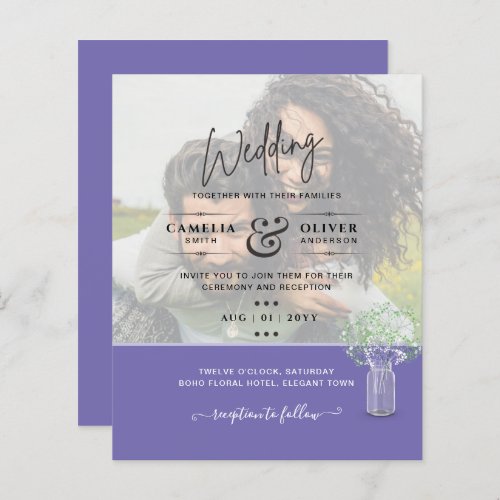 PHOTO Wedding Invitation Engagement Save the Date