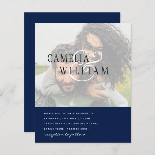 PHOTO Wedding Invitation Engagement Save the Date