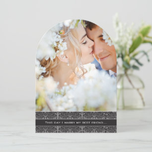 Photo Wedding Invitation I marry my Best Friend