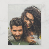 Photo Wedding Invitation QRCode RSVP Emerald Green (Back)