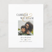 Photo Wedding Invitation Save Date Digital Options (Front)