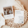 Photo Wedding Invite, Boho Modern Minimalist Invitation