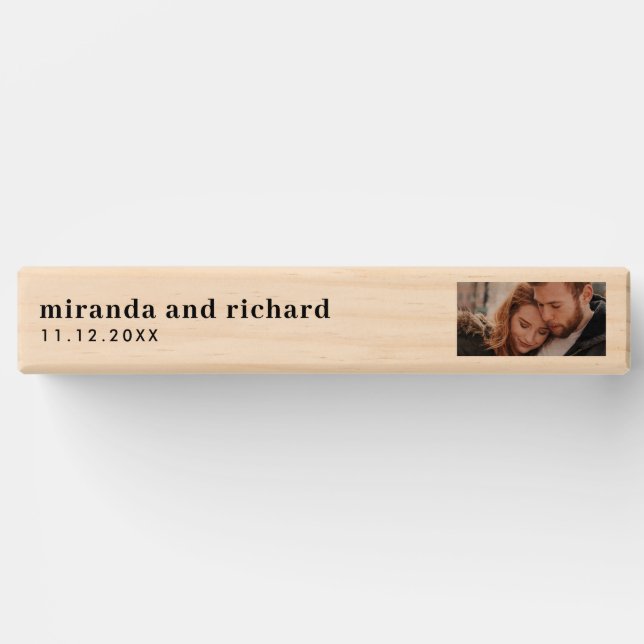 Photo Wedding Jenga Guest Book (Front)