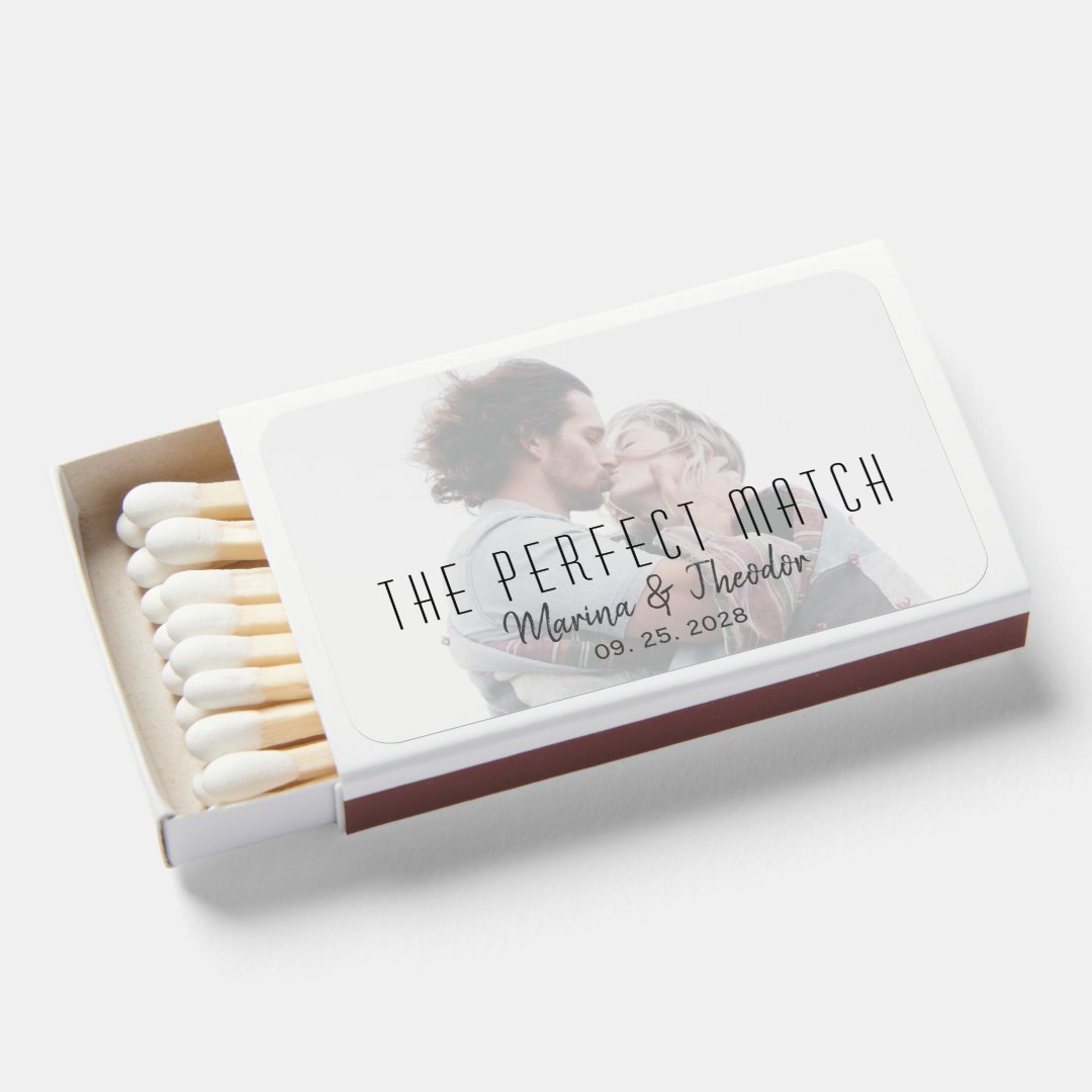 Photo Wedding Matchboxes | Zazzle