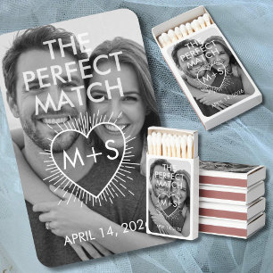 Photo Wedding or Engagement Matchboxes Favors