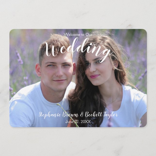 Photo Wedding Program (Front)