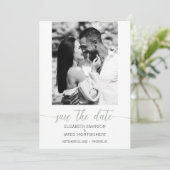 Photo Wedding Sage Green Save The Date (Standing Front)