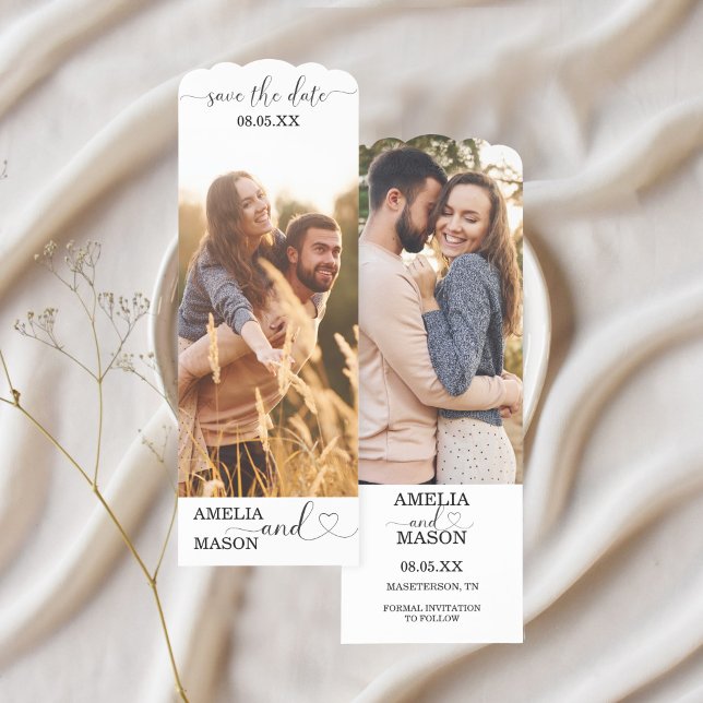 Photo Wedding Save the Date Bookmarks (Photo Wedding Save the Date Bookmarks)