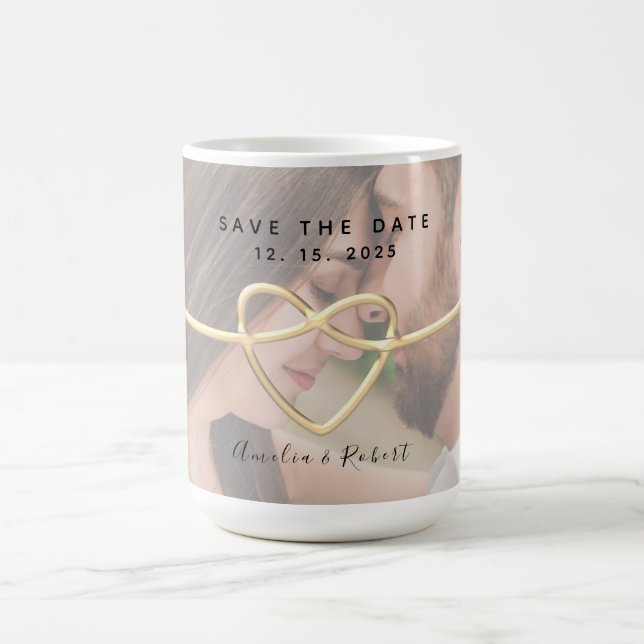 Photo Wedding Save The Date Coffee Mug (Center)