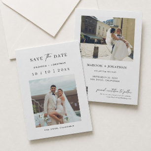 Photo Wedding Save the Date Invitation