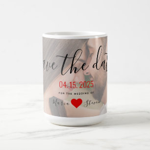 Photo Wedding Save The Date Invitation Coffee Mug