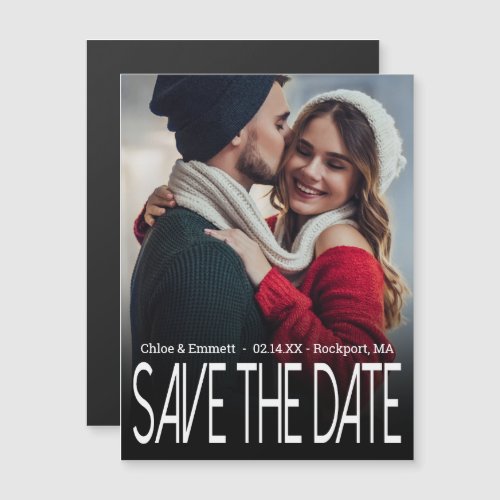 Photo Wedding Save the Date Magnets One Picture