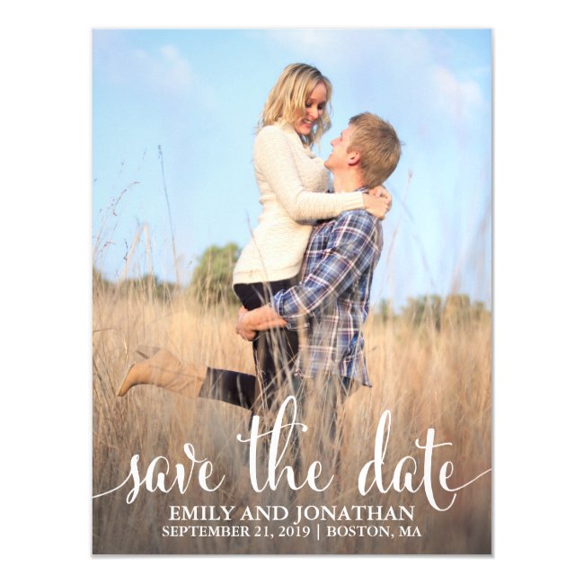Photo Wedding Save The Date Magnets One Picture Magnetic Invitation