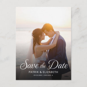PHOTO Wedding Save The Date Postcard