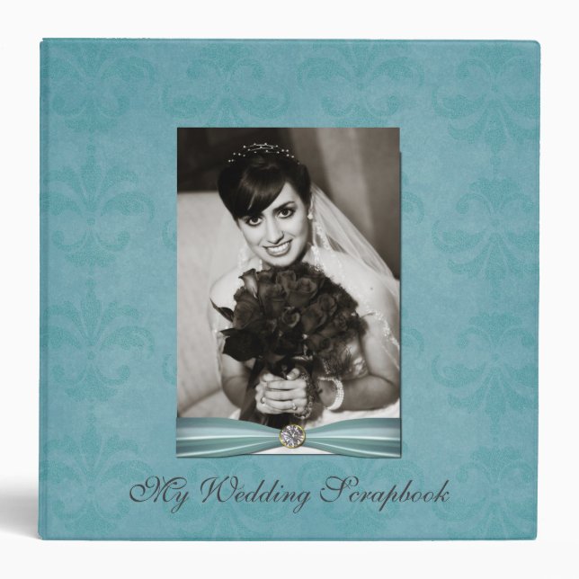 Photo Wedding Scrapbook Binder (Front)
