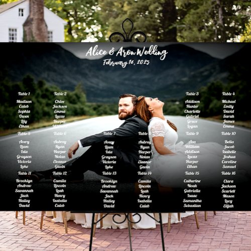 Photo Wedding Seating Chart