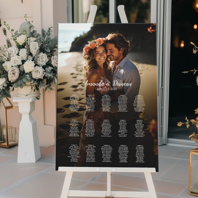 Photo wedding seating chart elegant 15 tables (Creator Uploaded)