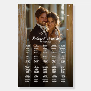 Photo wedding seating chart elegant 20 tables foam board