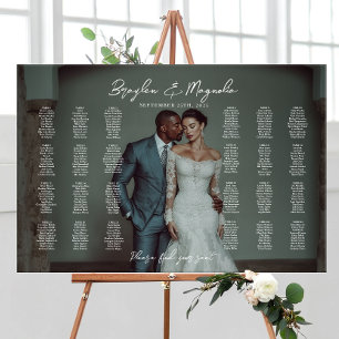 Photo wedding seating chart elegant 24 tables foam board