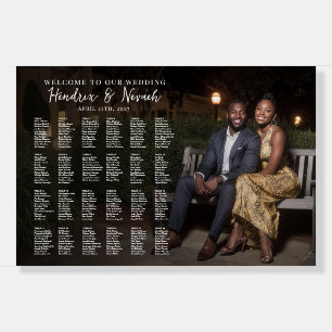 Photo wedding seating plan elegant foam board