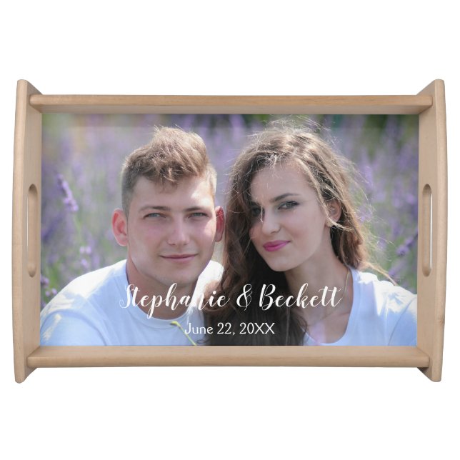 Photo Wedding Serving Tray (Front)