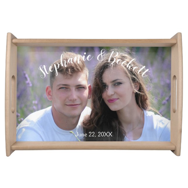 Photo Wedding Serving Tray (Front)
