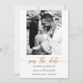 Photo Wedding Terracotta Save The Date (Front)