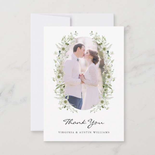 Photo Wedding Thank You Card (Front)