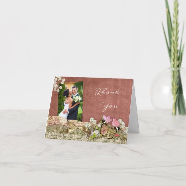 Photo Wedding Thank You Card (Front)