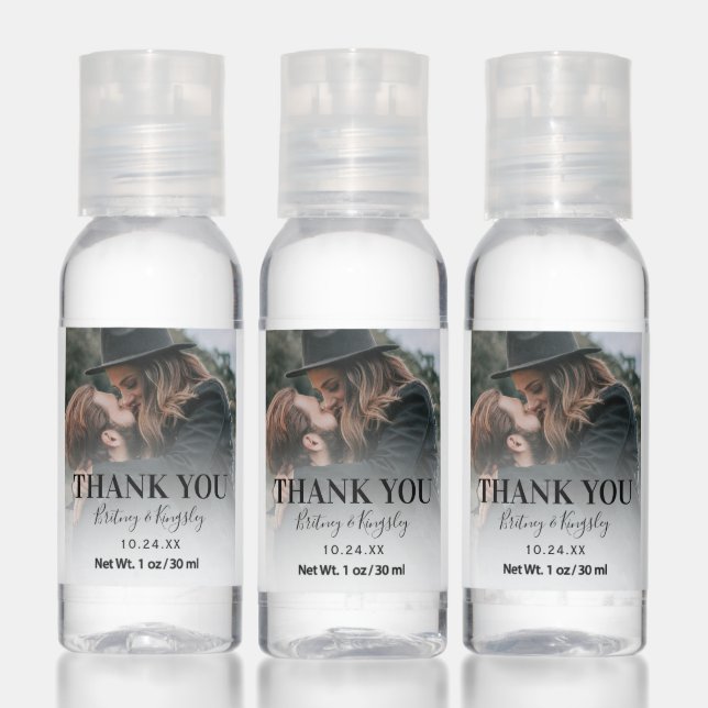 Photo Wedding Thank You Hand Sanitizer (Set)