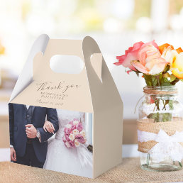 Photo Wedding Thank you Personalizable Favor Boxes