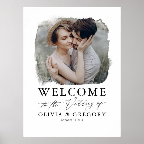 Photo Wedding Welcome Sign