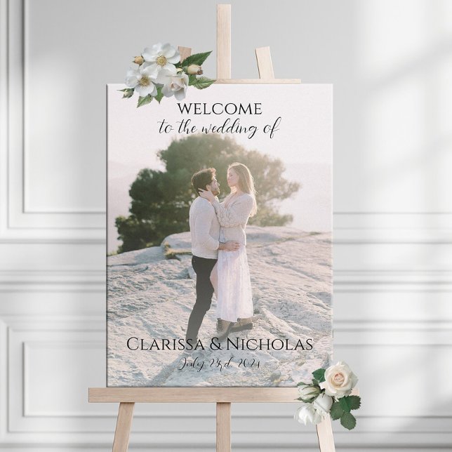 Photo wedding welcome sign fully customizable  (Creator Uploaded)