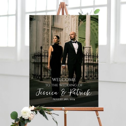 Photo wedding welcome sign fully customizable 
