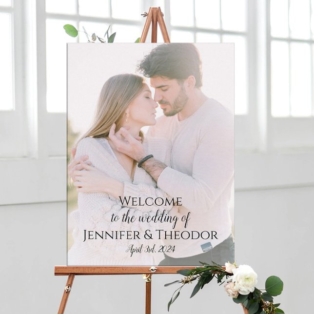 Photo wedding welcome sign fully customizable  (Creator Uploaded)