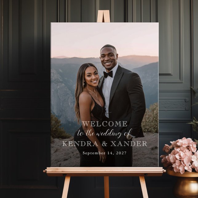 Photo wedding welcome sign, photo welcome poster (Creator Uploaded)