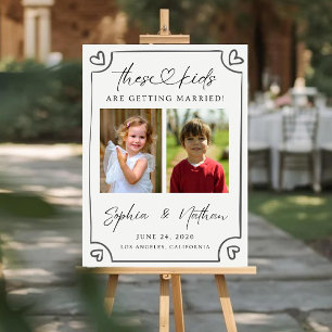 Photo Wedding Welcome Sign, Rehearsal Dinner Decor Foam Board