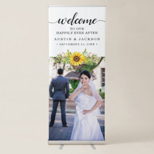 PHOTO Wedding Welcome Sign Retractable Banner
