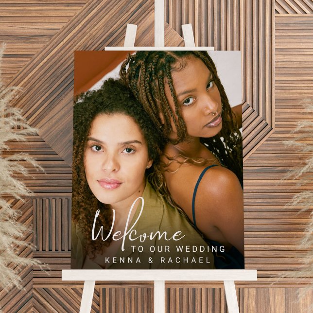 Photo Wedding Welcome Two Brides LGBTQ Foam Board (Creator Uploaded)